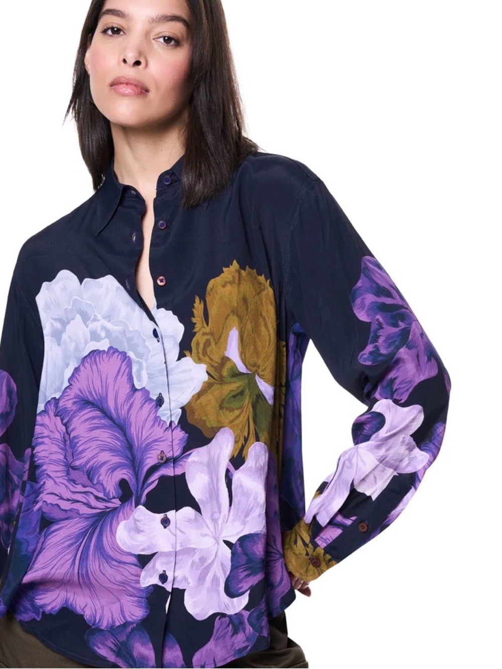 THE KIT’s Annie Shirt Violet Iris -L